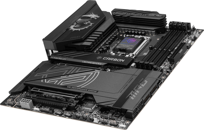 MSI MPG Z890 Carbon WIFI motherboard, LGA 1851 socket, Intel Z890, ATX, DDR5 image number 4
