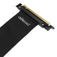 CableMod vertical graphics card holder with PCIe x16 riser cable, 2x DisplayPort - black image number null