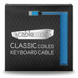 CableMod Classic Coiled Keyboard Cable USB-C zu USB Typ A, Spectrum Blue - 150cm image number null