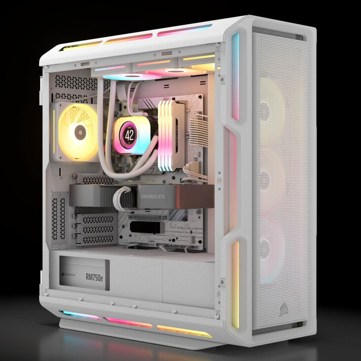 Corsair RMe Series RM750e 80 PLUS Gold Power Supply, modular, ATX 3.1, PCIe 5.1 - 750 Watts, white image number 12