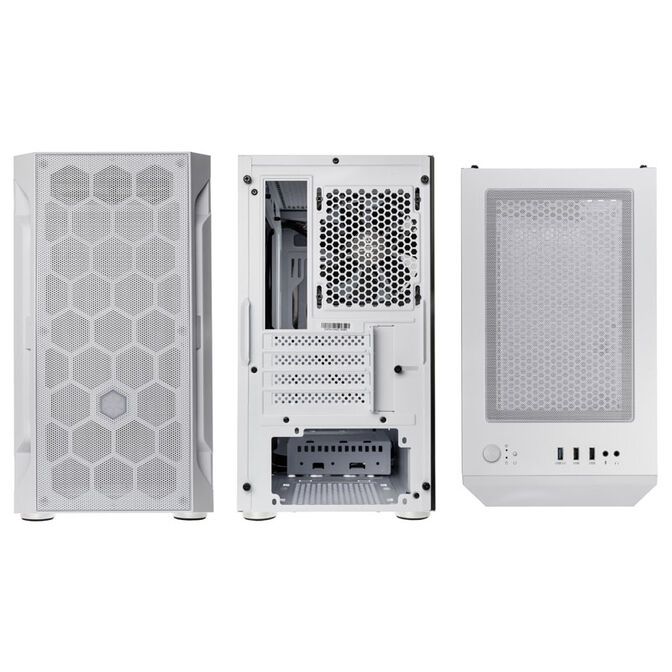 SilverStone Fara H1M Micro-ATX Case, Tempered Glass - white image number 3