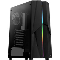 Aerocool Mecha v1 Midi-Tower, RGB, Tempered Glass - schwarz