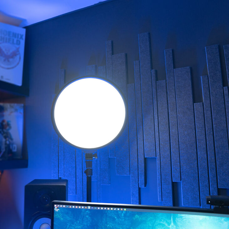 Streamplify GLOW LIGHT 14 Softlight, EU-Netzkabel - schwarz image number 3