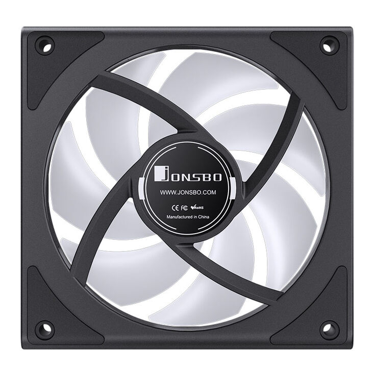 Jonsbo ZK-120BR ARGB Reverse Blade PWM Lüfter, 120mm, 3er-Pack - schwarz image number 14