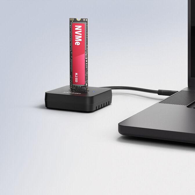 AXAGON ADSA-M2C11L M.2-NVMe-Dockingstation, USB-C 10Gbps, M.2 2230-22110 - schwarz image number 5