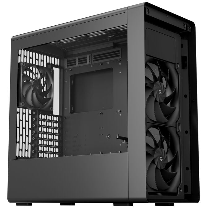 HAVN BF 360 Flow PC Case, Midi Tower, E-ATX, Tempered Glass - Black image number 1