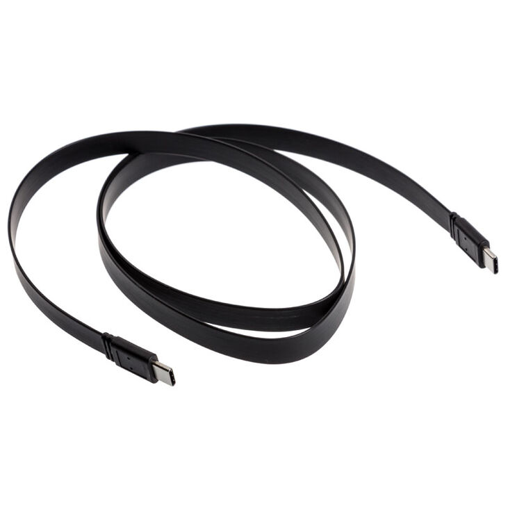 Akasa Typ C zu Typ C Adapter Kabel PROSLIM - schwarz image number 1