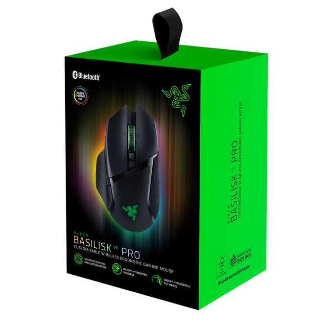 Razer Basilisk V3 Pro Gaming Mouse - black image number 9