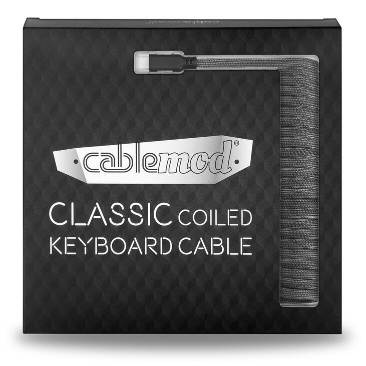 CableMod Classic Coiled Keyboard Cable USB-C zu USB Typ A, Carbon Grey - 150cm image number 3