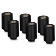 Thermal Grizzly DeltaMate Extender Fitting - MF28, black, pack of 6 image number null