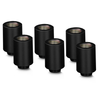 Thermal Grizzly DeltaMate Extender Fitting - MF28, schwarz, 6er-Pack