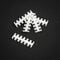 King Mod Service 12-Slot Cable Comb 4mm wide - white - set of 5