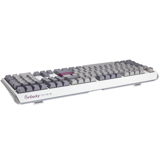 Ducky One 3 Mist Grey Gaming Keyboard, RGB LED - MX-Silent-Red (US) image number 2