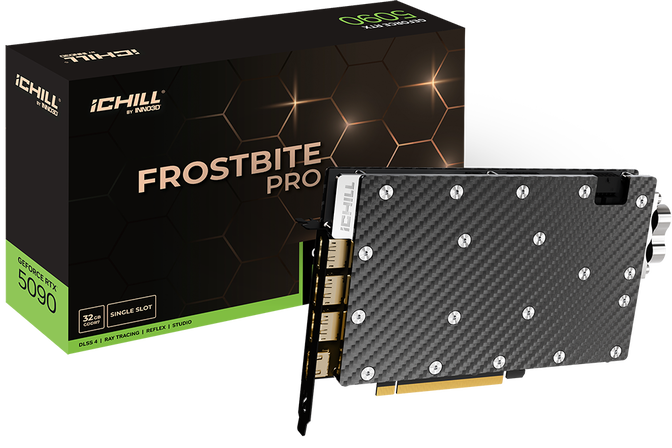 INNO3D GeForce RTX 5090 iCHILL Frostbite Pro, 32,768 MB GDDR7 image number 0