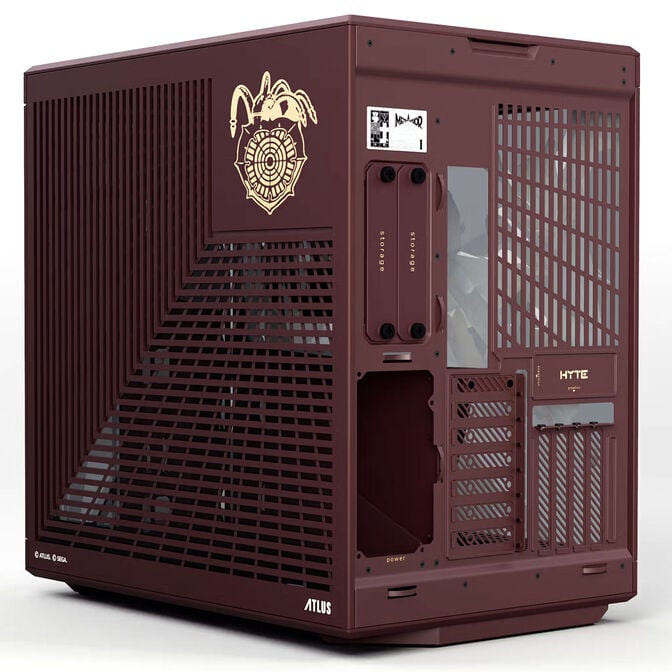 HYTE Y70 Metaphor: ReFantazio PC Case, Mid-Tower, E-ATX, Tempered Glass - Bordeaux Red image number 5
