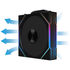 Lian Li UNI FAN TL Wireless Fans, ARGB, PWM, 3-Pack – Reverse Blade, 120 mm, Black image number null