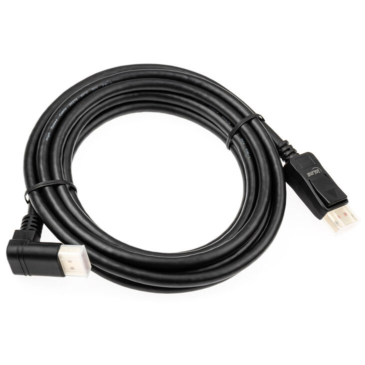 InLine 8K (UHD-2) DisplayPort Kabel, nach oben gewinkelt, schwarz - 3m image number 2