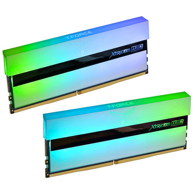 Team Group T-Force Xtreem ARGB, DDR4-3200, CL14 - 16 GB Dual Kit, wei&szlig; image number 3