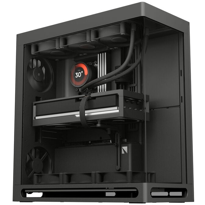 HAVN HS 360 PC-Geh&auml;use, Midi-Tower, ATX, Tempered Glass - schwarz image number 1