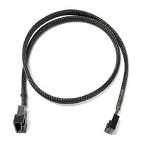 Watercool 4-Pin PWM Verl&auml;ngerung, schwarz - 60cm