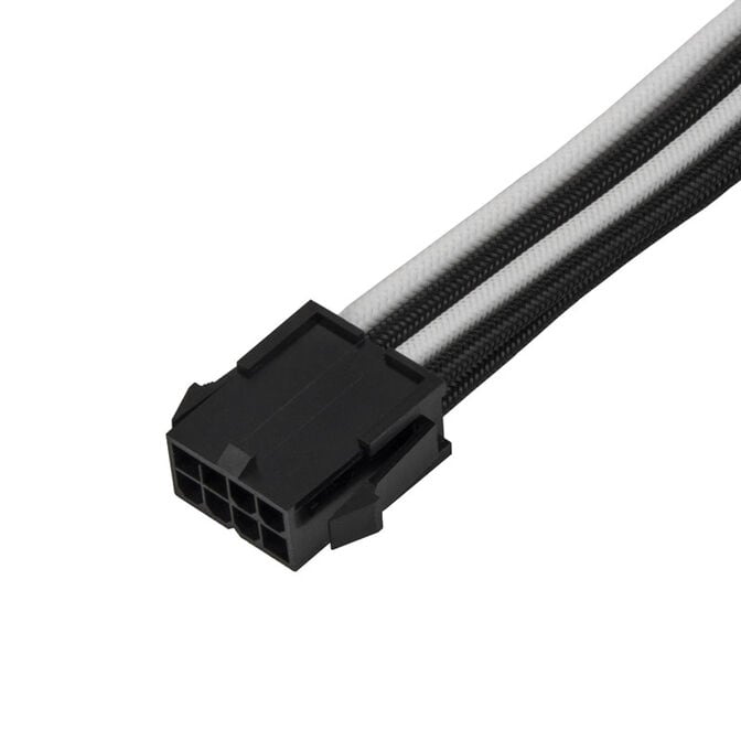 SilverStone PP07E-PCIBW 8-Pin-PCIe auf 6+2-Pin-PCIe Verl&auml;ngerung, 250mm - Schwarz/Wei&szlig; image number 3