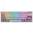 Ducky One 3 Mist Grey Mini Gaming Keyboard, RGB LED - MX-Brown (US) image number null