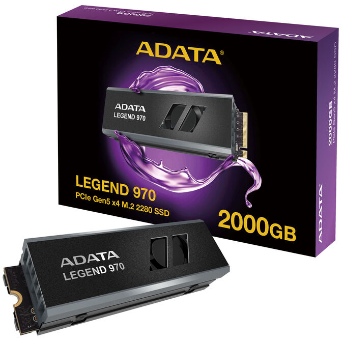 ADATA LEGEND 970 PRO NVMe SSD, PCIe 5.0 M.2 Type 2280, with heatsink - 2 TB image number 0
