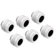 Alphacool Eiszapfen PRO fitting 13mm hard tube G1/4, 6-Pack - white image number null