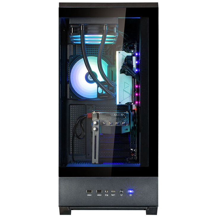 Zalman P50 DS PC Case, Mid Tower, ATX, RGB, Tempered Glass - Black image number 4