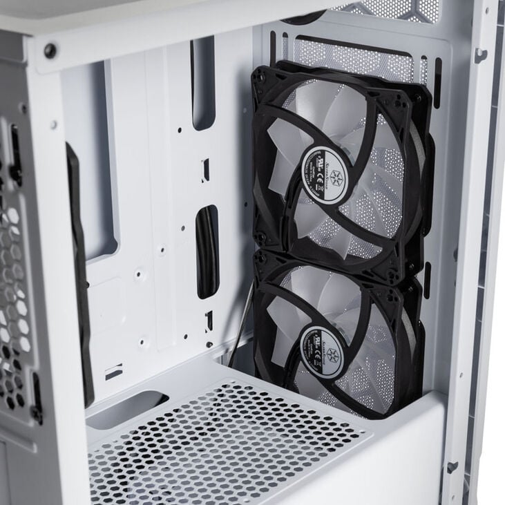 SilverStone Fara H1M Pro Micro-ATX Gehäuse, Tempered Glass - weiß image number 7
