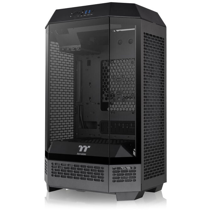 Thermaltake The Tower 300 PC-Geh&auml;use, Mini-Geh&auml;use, mATX, Tempered Glass - inklusive 2x 140-mm-L&uuml;fter, schwarz image number 11