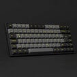 AKKO Black & Gold 3084B Plus Gaming Tastatur, RGB &ndash; Akko V3 Cream Blue Pro Switches, ISO DE, schwarz & gold image number null