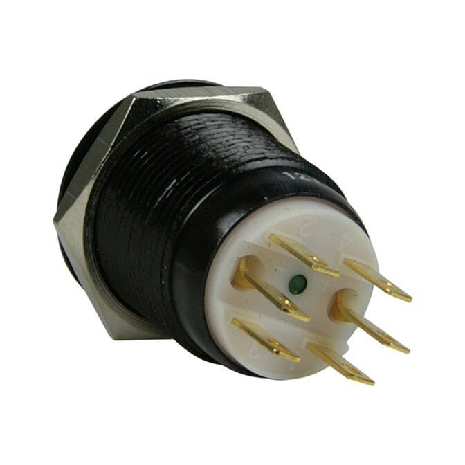 Lamptron Vandal Resistant Switch 19mm - Blackline - red image number 2