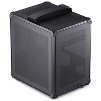 Jonsbo C6 PC-Geh&auml;use, Mini-Tower, Micro-ATX, mit Tragegriff - schwarz