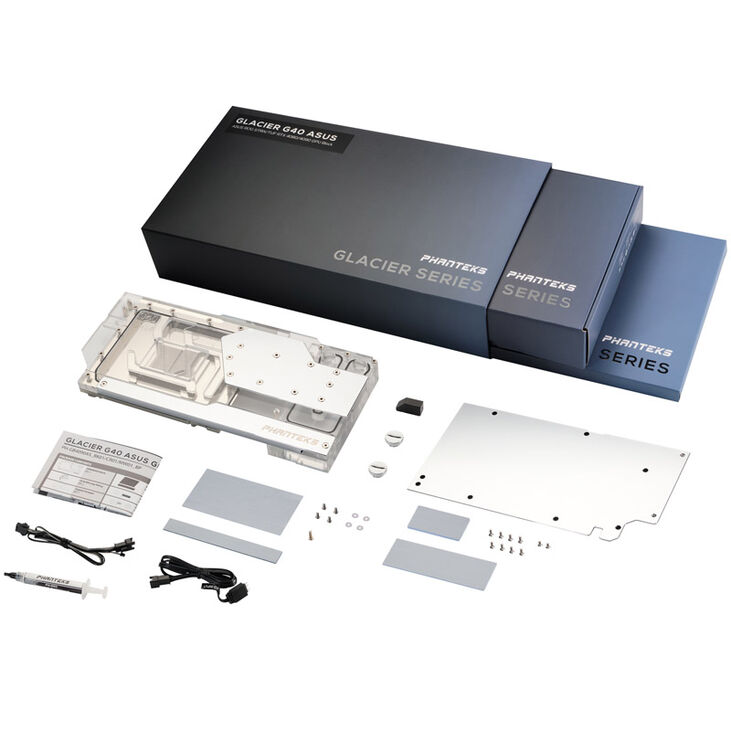 PHANTEKS Glacier G40 RTX 4090 Waterblock incl. Backplate for Asus, D-RGB - chrome image number 5