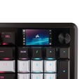 Corsair VANGUARD 96 Gaming-Tastatur, mechanisch, RGB, 8.000 Hz - MLX Plasma Switches, ISO (DE), schwarz/wei&szlig; image number null