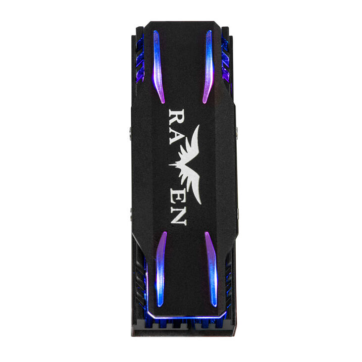 SilverStone SST-TP03-ARGB - M.2 SSD cooler with ARGB - black image number 1