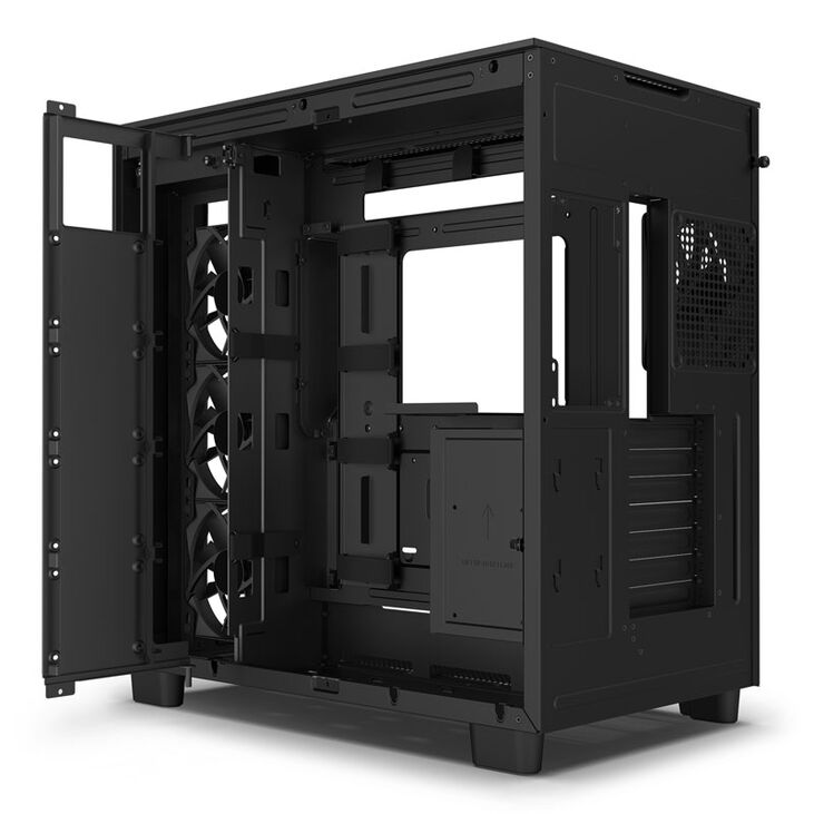 NZXT H9 Flow Mid Tower - Black image number 3