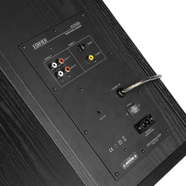 Edifier R2750DB 2.0 Bluetooth Regallautsprecher (Paar) - schwarz image number 5
