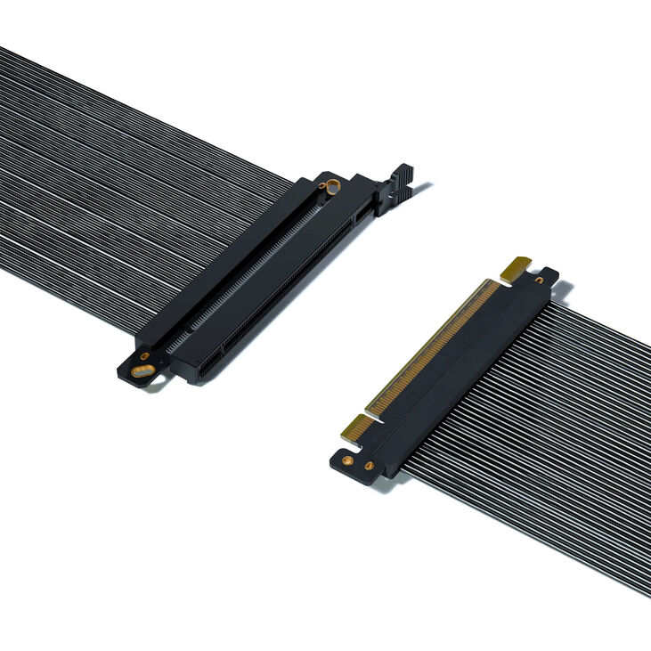 SSUPD PCIe 5.0 riser cable, black – 320mm, straight image number 2