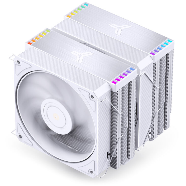 Jonsbo HX6280 CPU-Kühler, PWM, RGB - 130mm, weiß image number 2