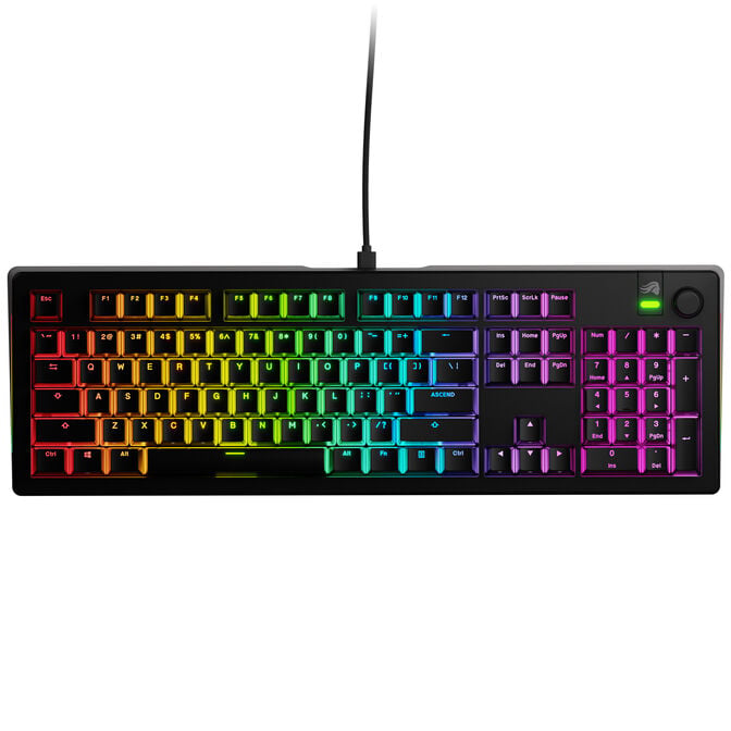 Glorious GMMK 3 100 % Custom Gaming-Tastatur - Pre-Built, ANSI (US), Fox Switches, schwarz image number 1