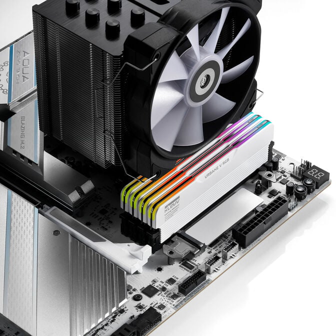 KLEVV URBANE V RGB DDR5-6000 RAM, CL30, XMP 3.0 & EXPO - 32 GB Dual-Kit, wei&szlig; image number 10