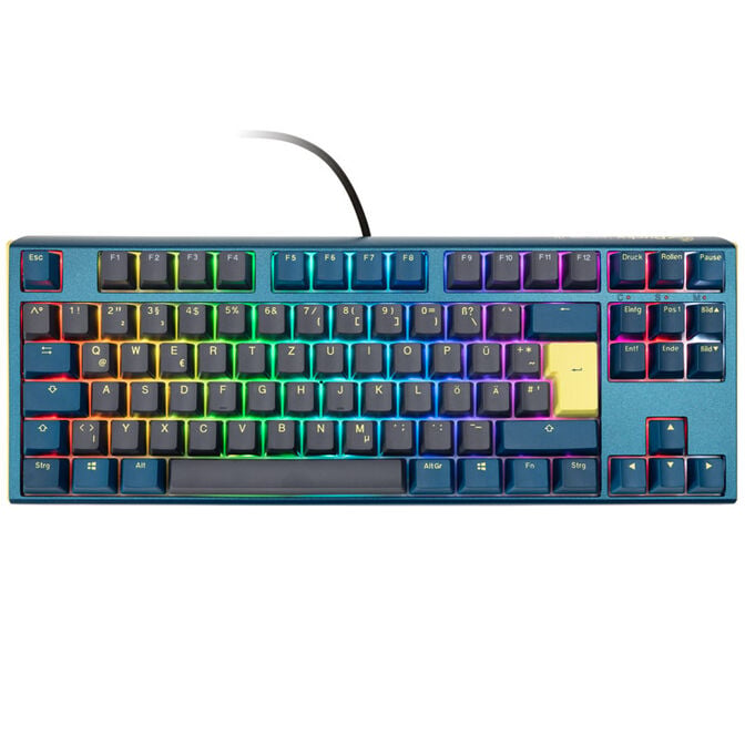 Ducky One 3 Daybreak TKL Gaming Keyboard, RGB LED - MX-Clear image number 1