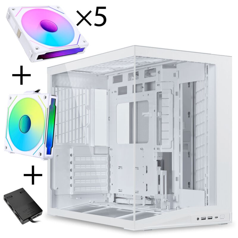 Lian Li O11 Dynamic Mini V2 "Total Flow" UNI FAN SL INF Edition - weiß (Inkl. Controller)