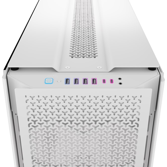 Corsair iCUE 9000D RGB Airflow PC Case, Full Tower - White image number 5