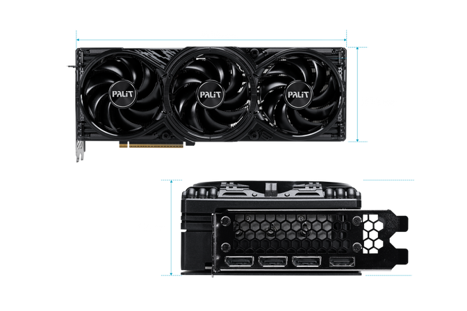 Palit GeForce RTX 5080 GamingPro, 16384 MB GDDR7 image number 3