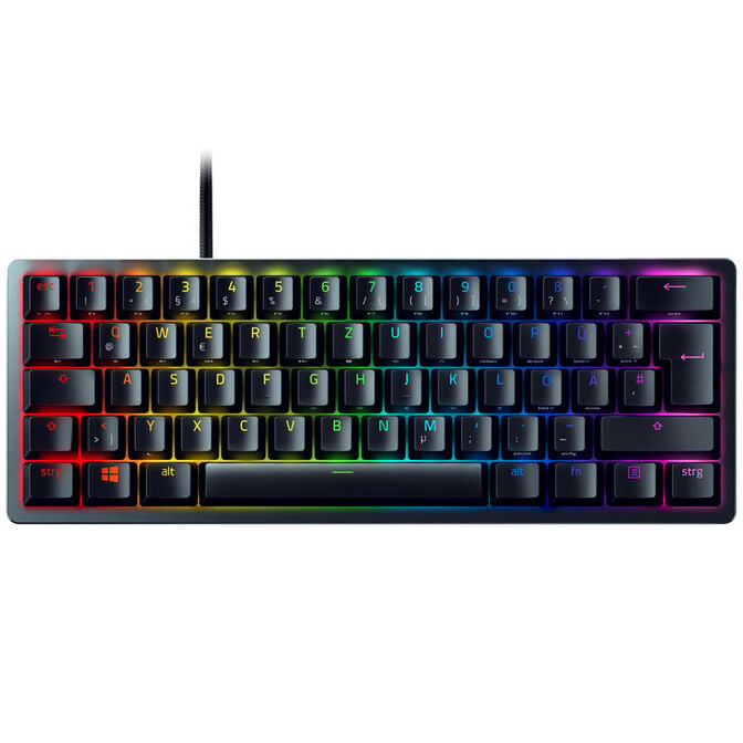 Razer Huntsman Mini Black Gaming Keyboard, Clicky Purple optical - black image number 1