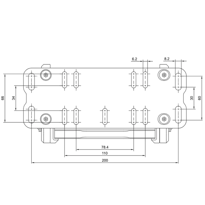 Simucube Wheelbase Mount v2 Bracket, -24 to +20 degrees tilt, Aluminium - Black image number 5