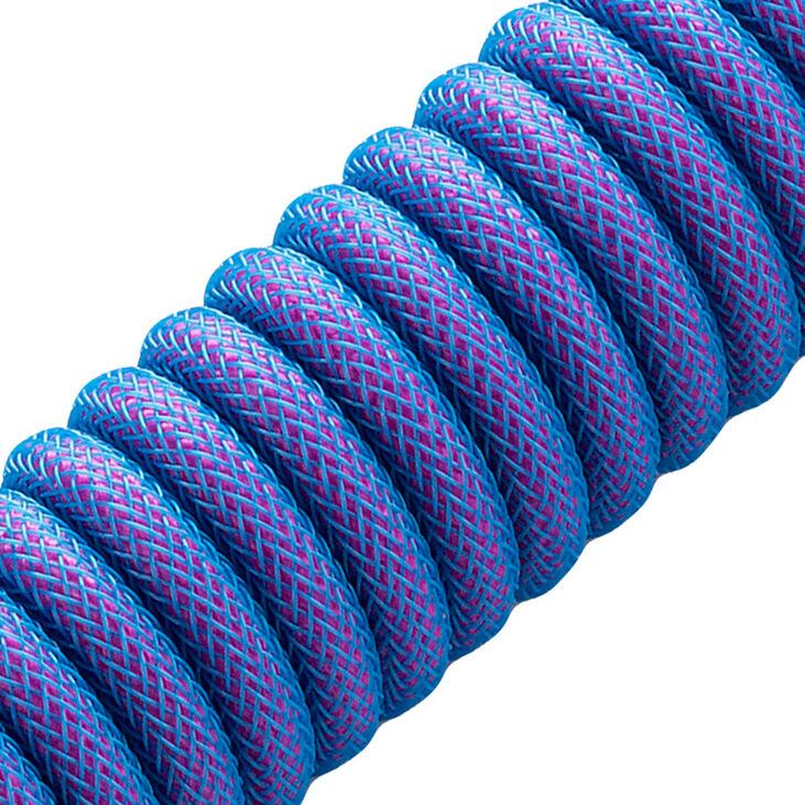 CableMod Classic Coiled Keyboard Cable USB-C zu USB Typ A, Galaxy Blue - 150cm image number 1